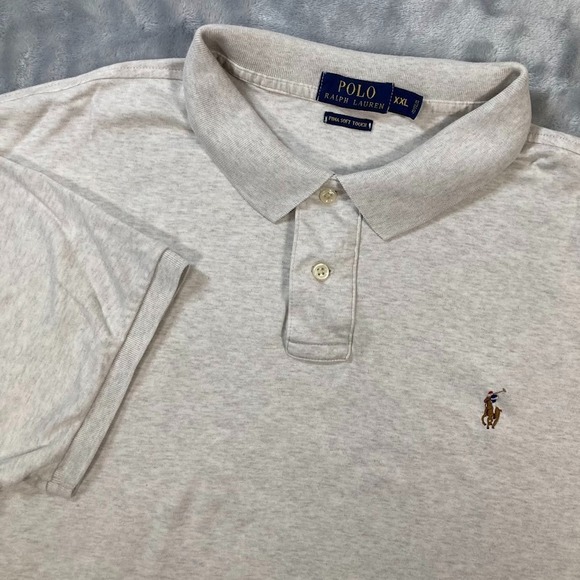 Polo Ralph Lauren Other - Polo Ralph Lauren Polo Shirt Mens 2XL Grey Flesh Pony Short Sleeve PIMA Soft